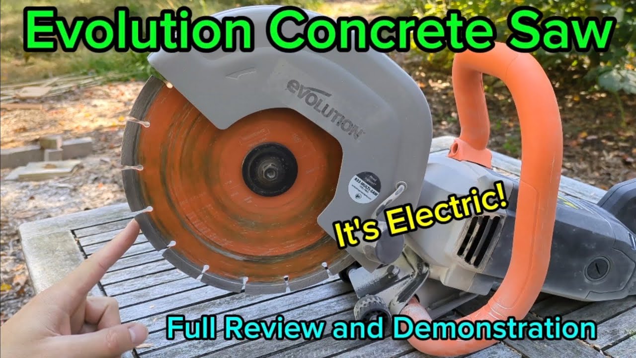 Honest Review - Evolution Electric Concrete Saw - Cut Concrete, Stone, and Masonry