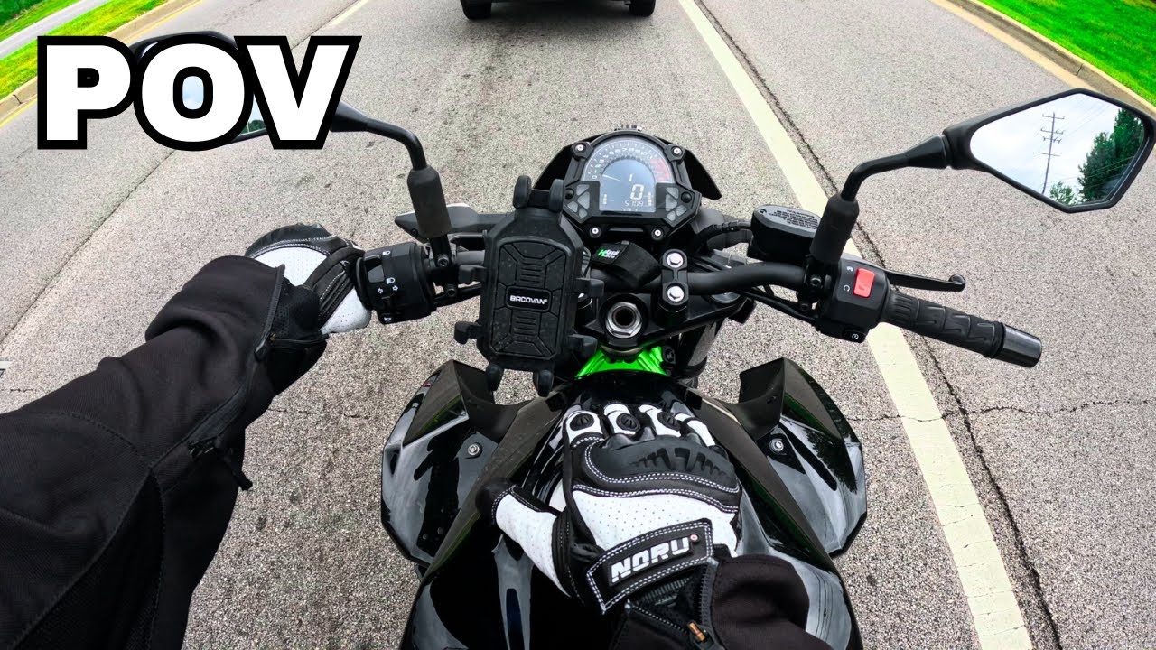 Kawasaki Z400 Come Ride with Me POV.