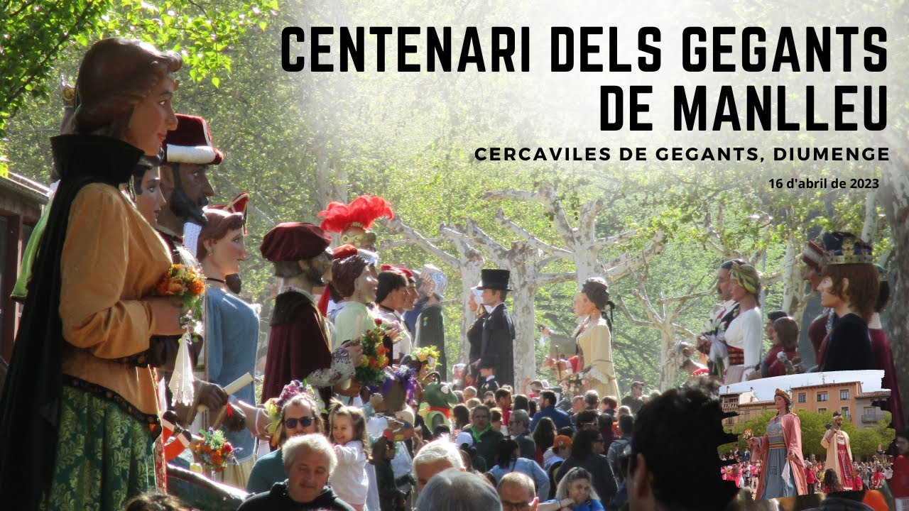 Centenari dels gegants de Manlleu - Cercaviles de gegants del Diumenge (16/4/2023)