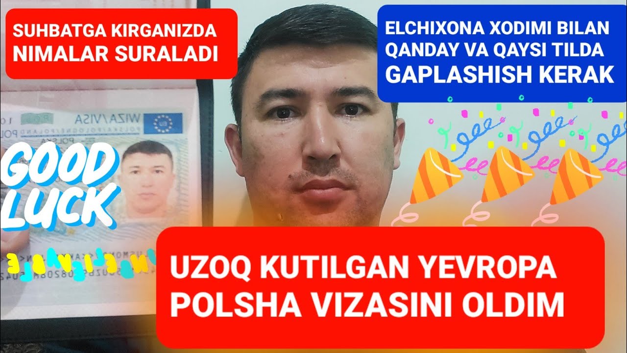 Yevropa Polsha vizasini oldim Qanday olish tartiblari