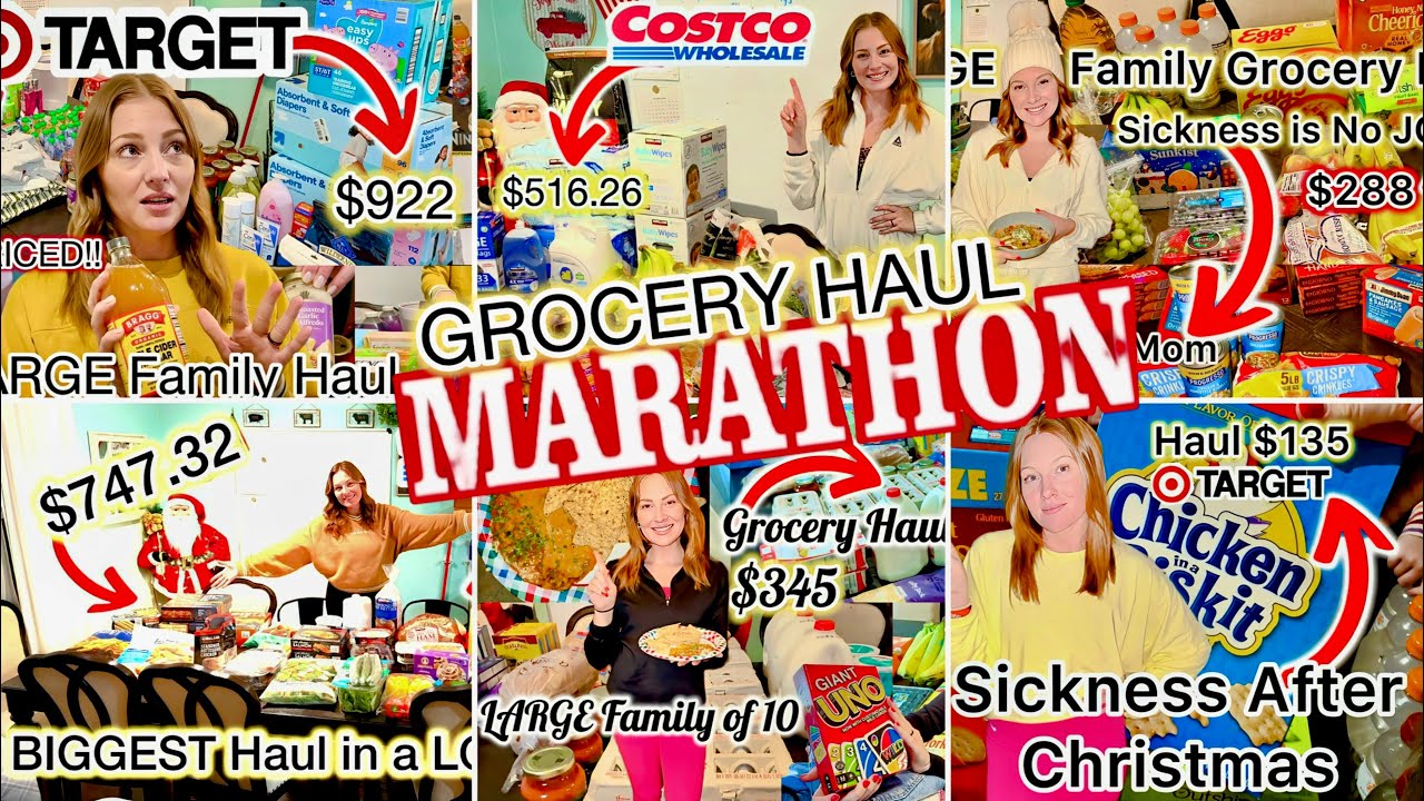 GROCERY MARATHON $3,000🛒 | Large Family Haul & Life Lately
