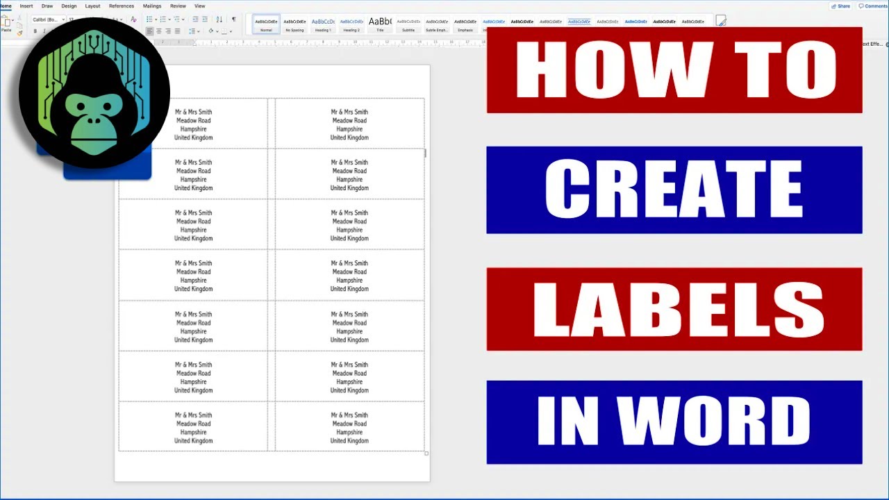 [GUIDE] How to Create Labels Using Microsoft Word | Make Label Templates Using Word