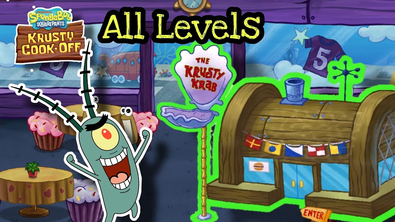 SpongeBob Krusty Cook - Off | The Krusty krab Complete - All Levels - (Levels 1-50)