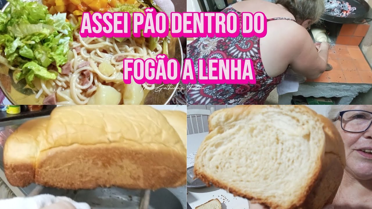 SEGREDOS DO FOGÃO A LENHA PÃO CROCANTE E ALMOÇO DELICIOSO