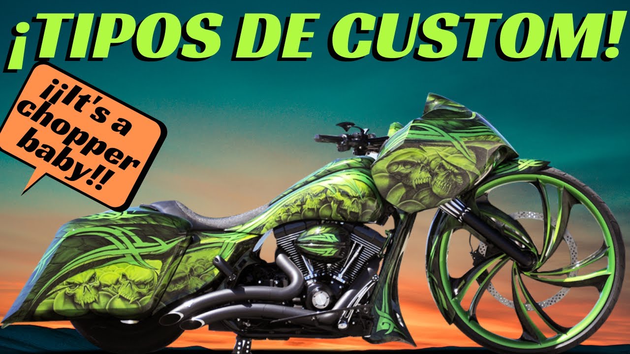 TIPOS de motos CUSTOM: Chopper, bobber, bagger, cruiser, rat, caf&eacute; racer, street tracker y scrambler