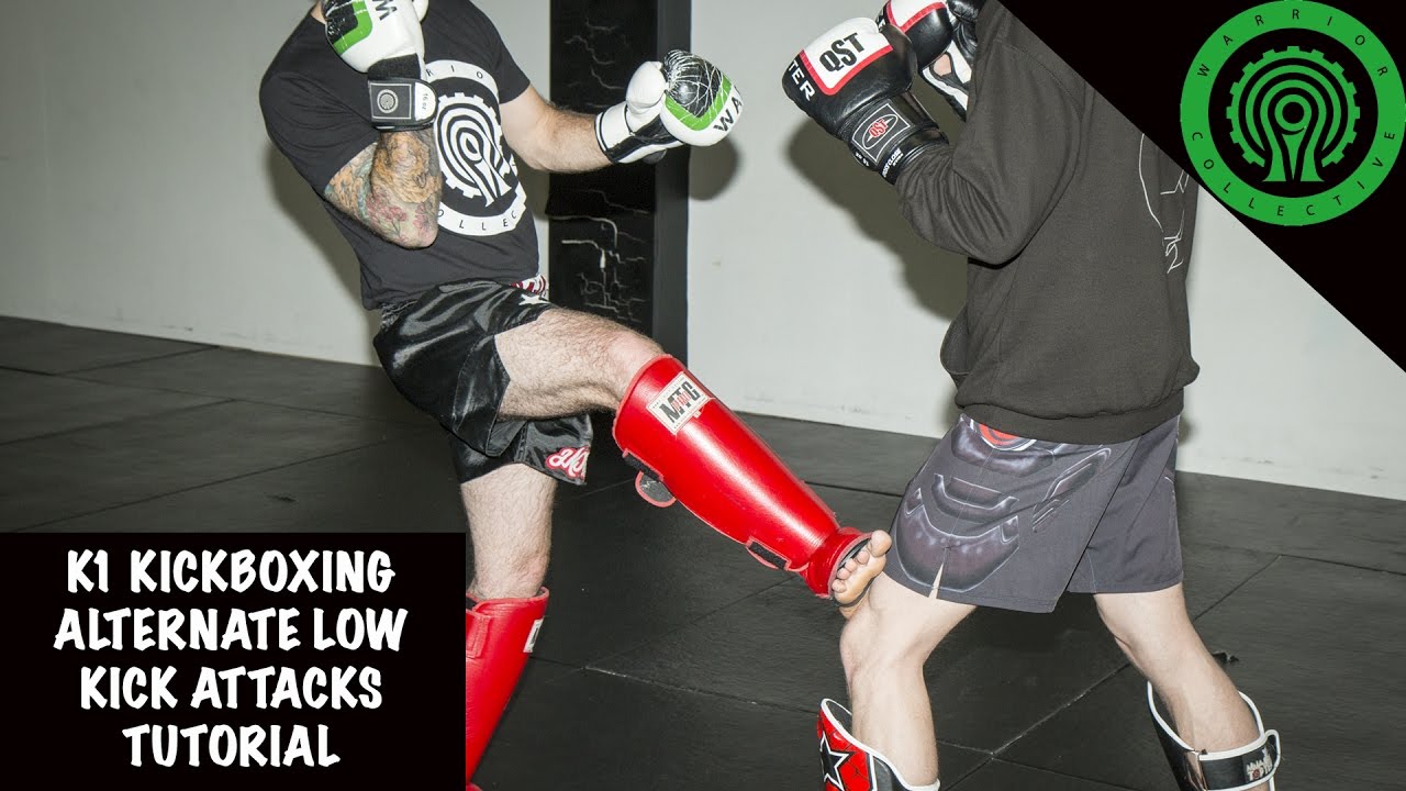K1 Kickboxing Alternate Low Kick Attacks Tutorial