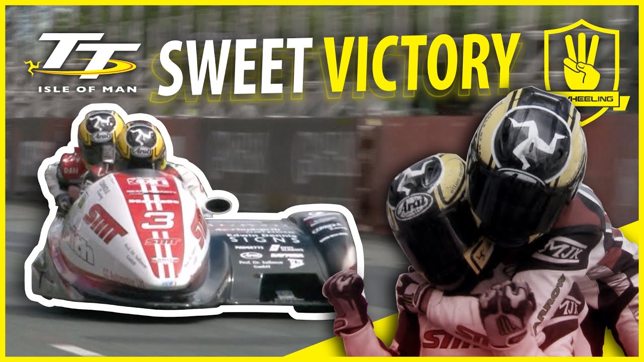 SWEET VICTORY 🏆  *Isle of Man TT* - 3 Wheeling Sidecar Race (2013 R1)