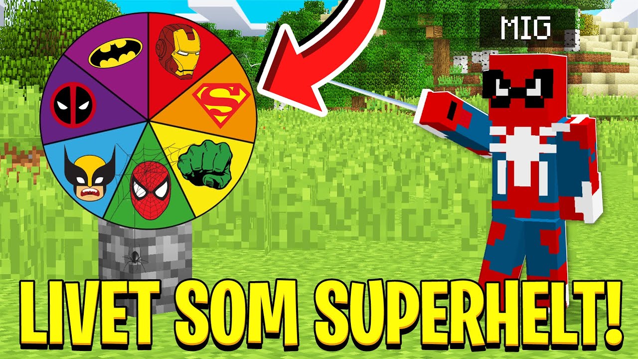 JEG SPILLER SOM SUPERHELT I MINECRAFT!! (DANSK MINECRAFT)