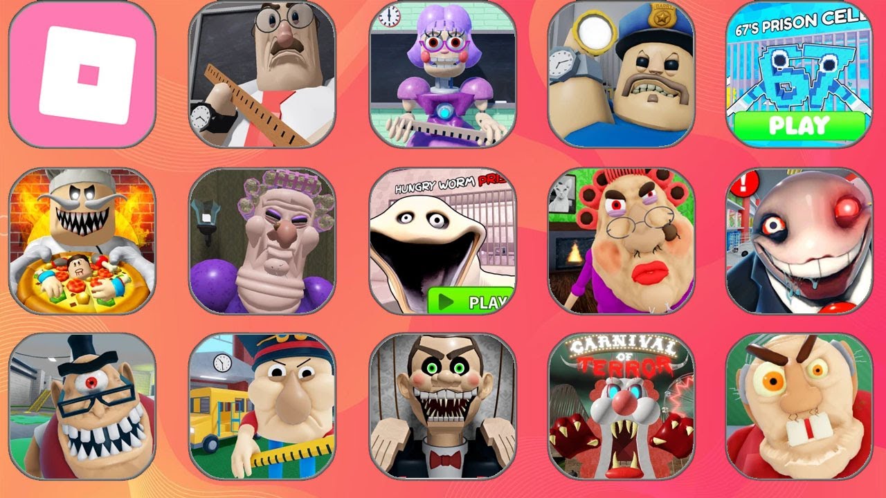 ROBLOX MODE HARD :  GREAT SCHOOL (First Person Obby),Miss Ani-Tron's Detention,🚨BARRY'S PRISON RUN