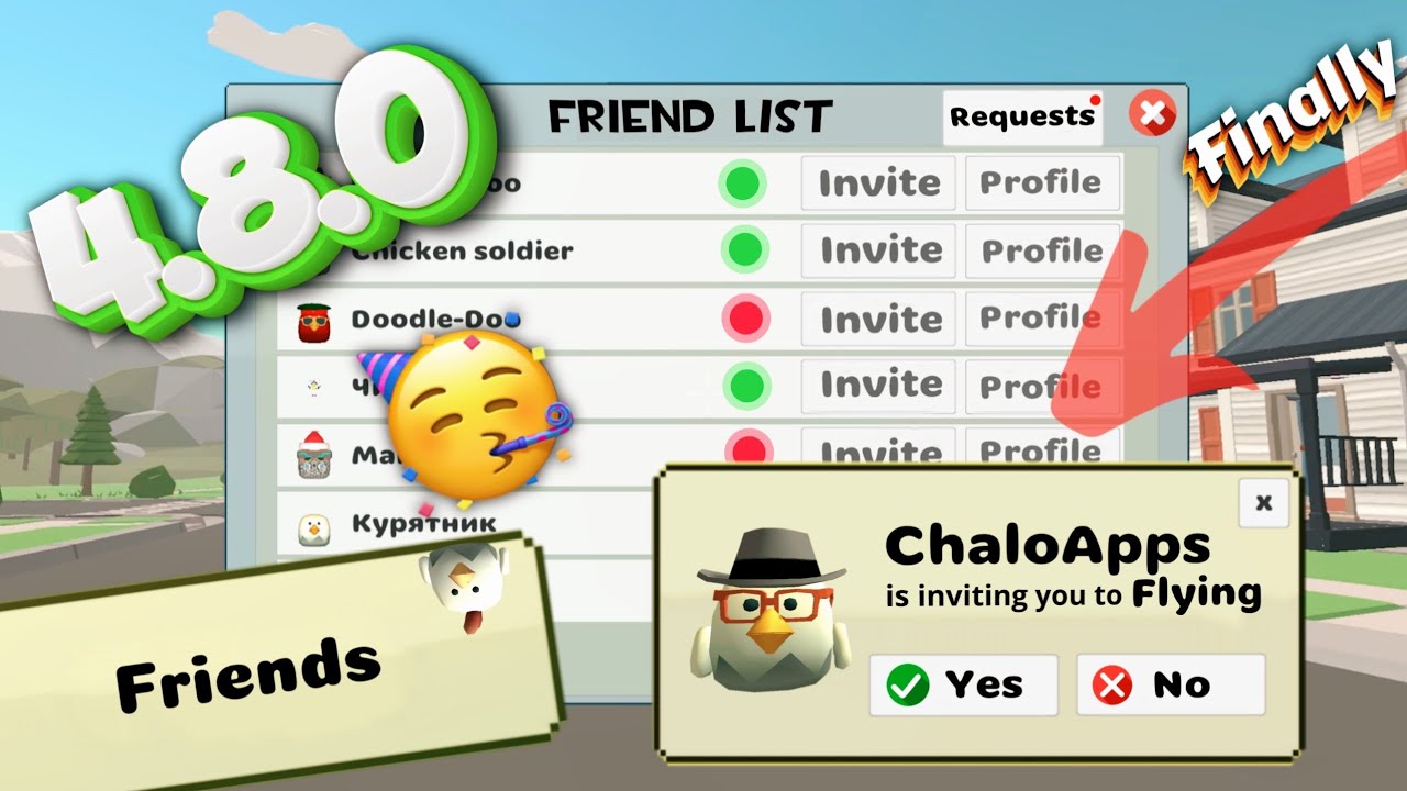 👁️ FRIEND LIST UPDATE IN CHICKEN GUN 4.8.0 || СПИСОК ДРУЗЕЙ ОБНОВЛЯТЬ В ЧИКЕН ГАН || AD TECH BROS ||