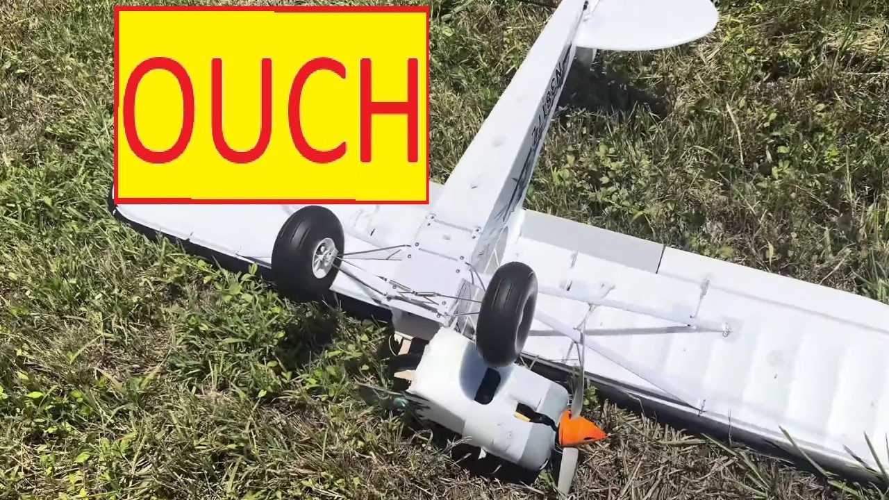 Crashed my FMS PA-18 1300