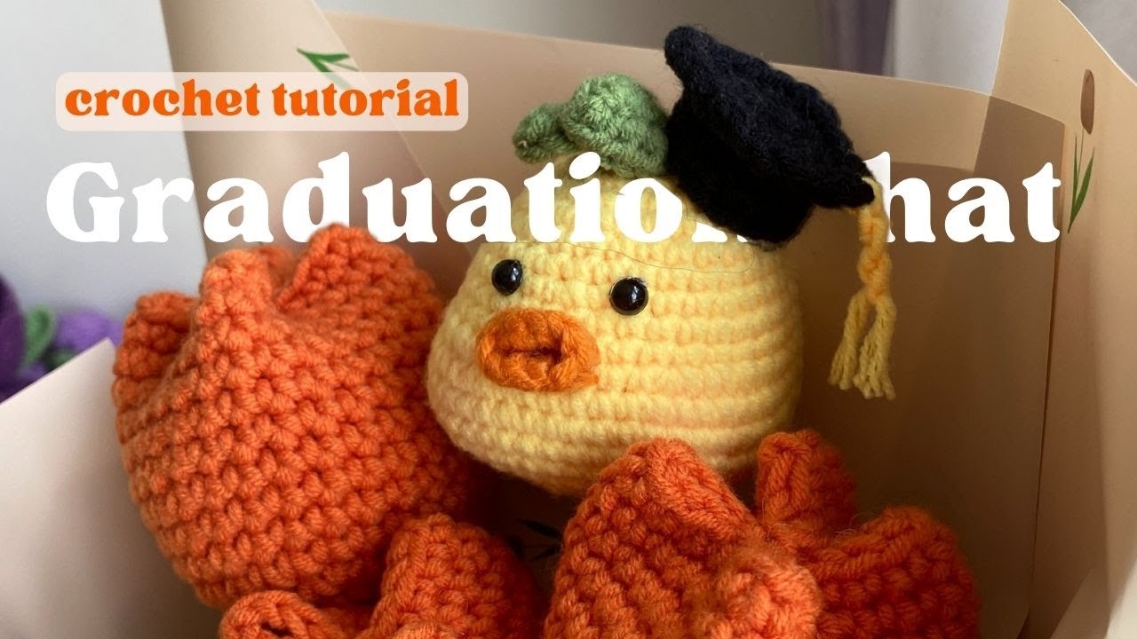 How to crochet Graduation Hat - mini size