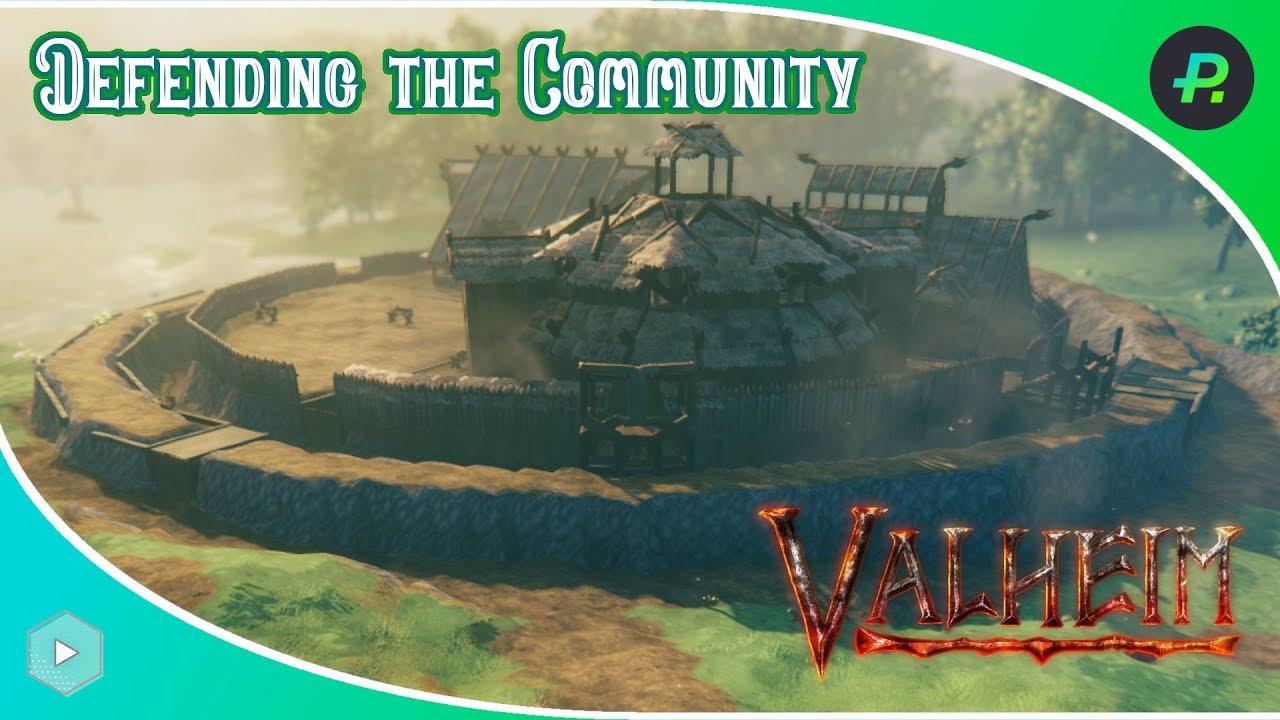 Valheim | Building a defensive wall | 004