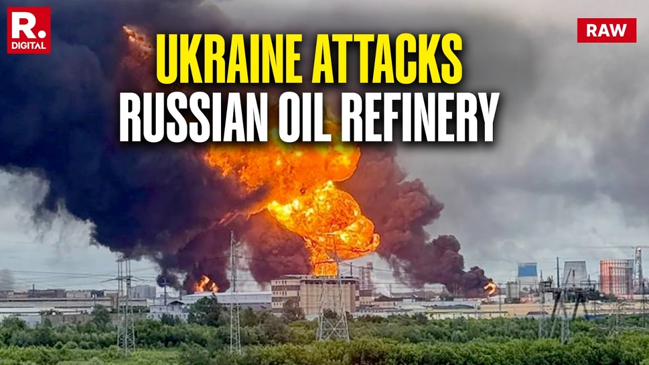 Moscow Oil Refinery Blazes After Ukraine Launches Record Drone Strike