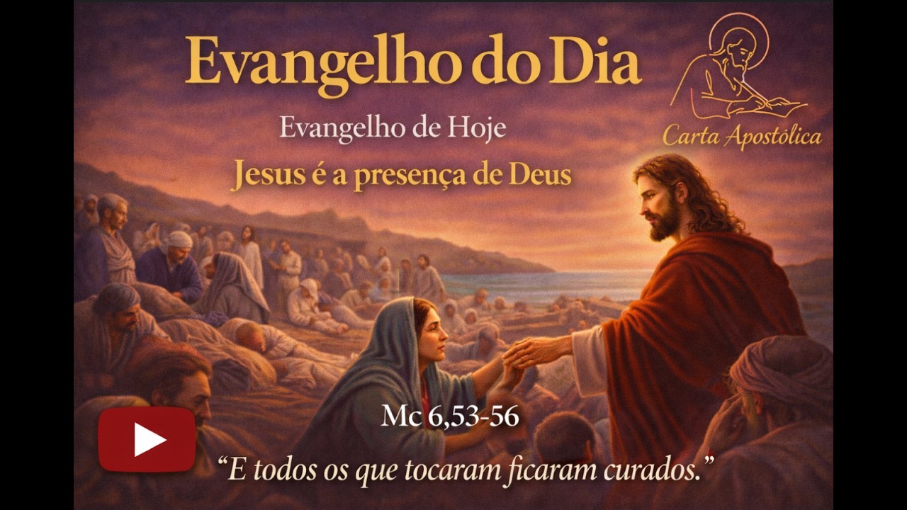 O verdadeiro caminho da cura é a fé!✝️Evangelho (Mc 6,53-56)