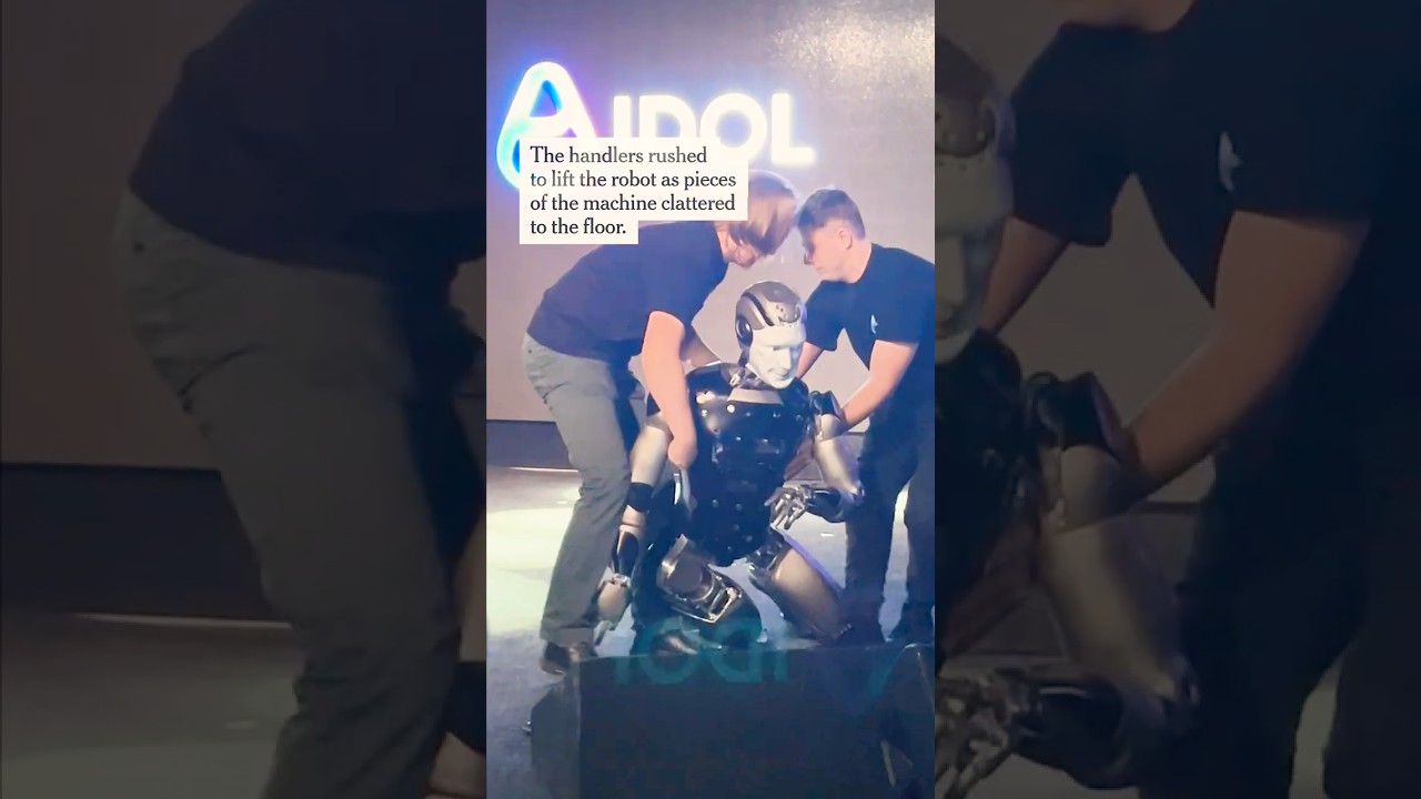 Reveal of Russian A.I. Robot Goes Awry