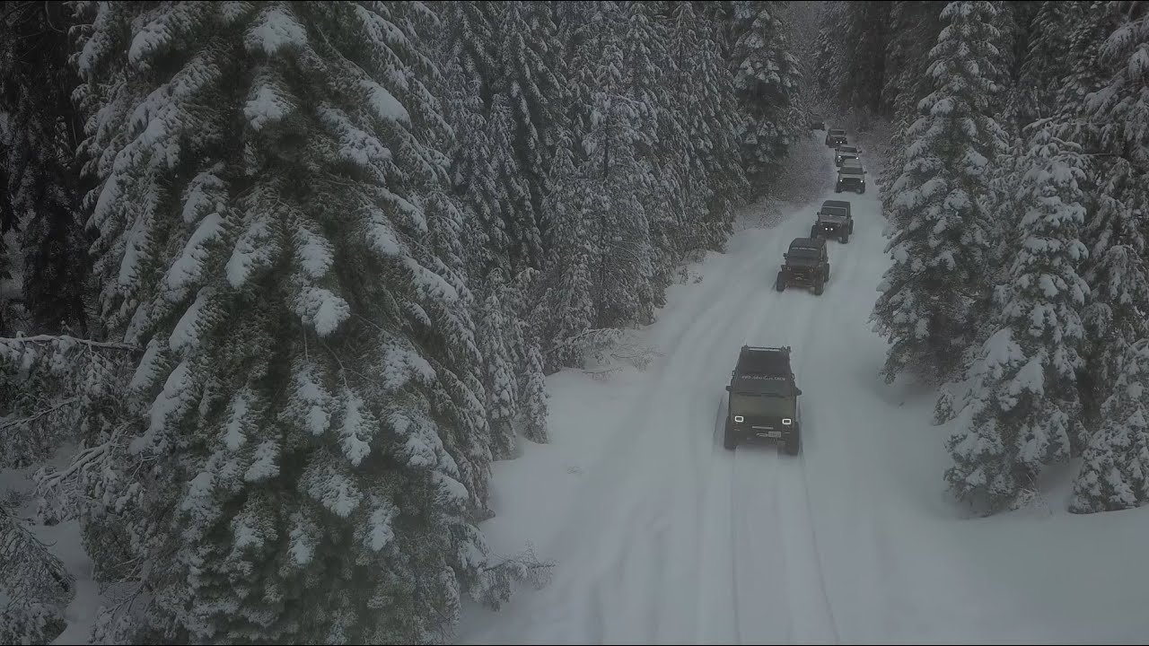 Bowman Lake fresh Snow Run December 2020