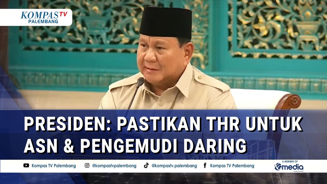 Presiden Pimpin Sidang Kabinet, Pastikan THR untuk ASN & Pengemudi Daring