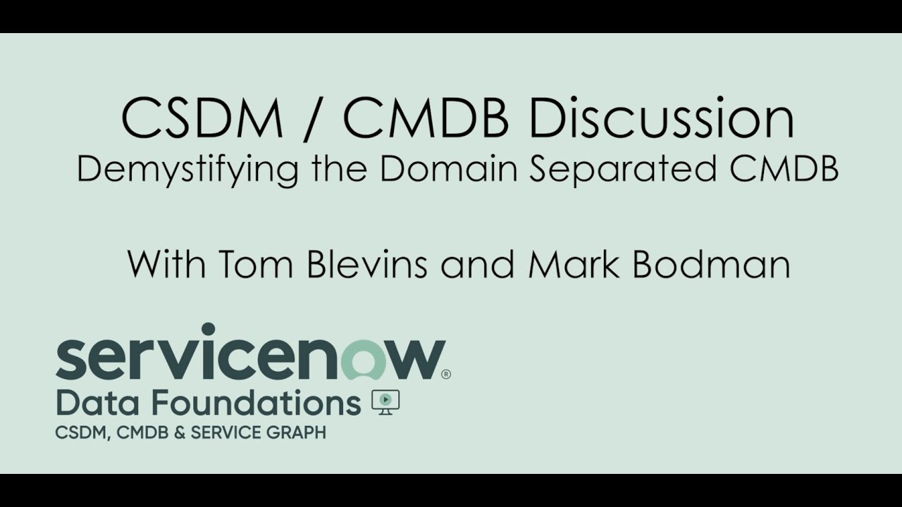 Demystifying the Domain Separated CMDB
