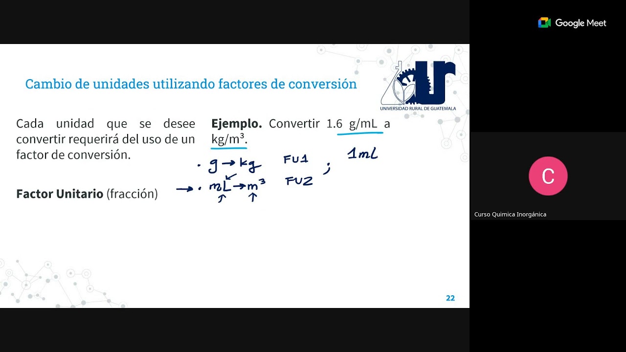 Clase 05 Domingo: Ecuación dimensional y factores de conversión