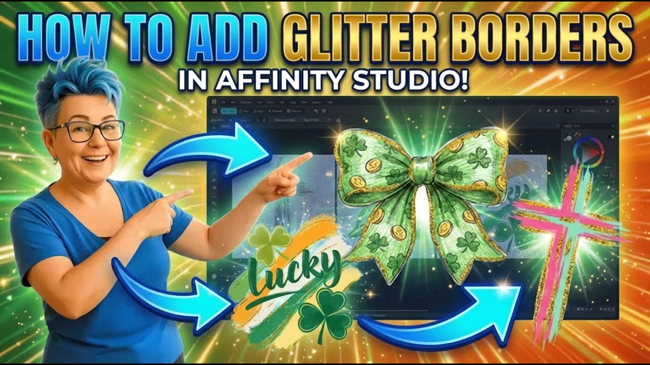 Как добавить блестящие рамки в Affinity Studio