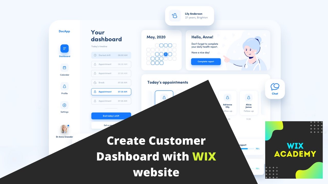 Create 100% free Customized Client Dashboard with Wix Site