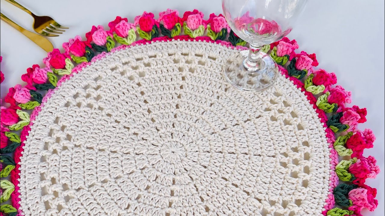 ✨Uma produção de tirar o fôlego 🩷/ jogo americano e centro de mesa🌷/#flogão #crochet 