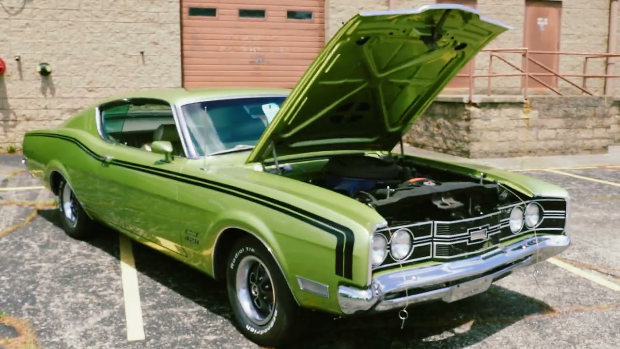 1969 Mercury Cyclone 428 Cobra Jet in Lime Green