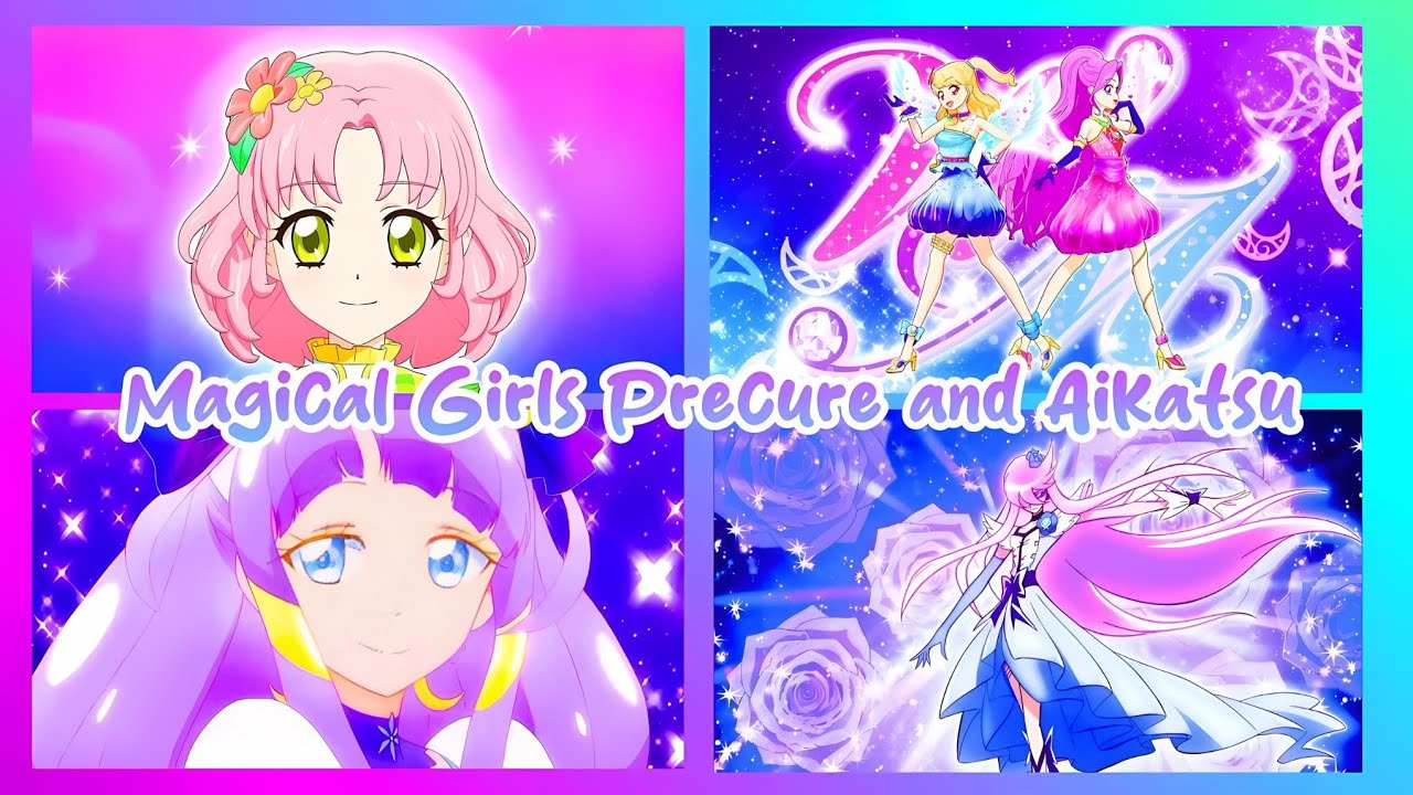 Magical Girls Precure and Aikatsu【 Anime Transformation】For @LuckeyJanee  