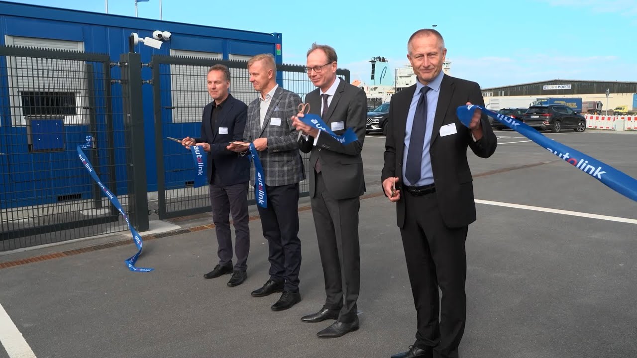 Erstes Autolink-Terminal Deutschlands im Rostocker Hafen