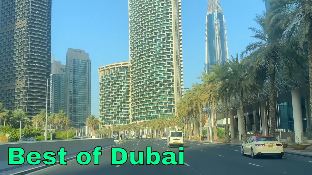 Best of Dubai: Stunning City Dashcam Tour | Burj Khalifa & Dubai Marina [4K]