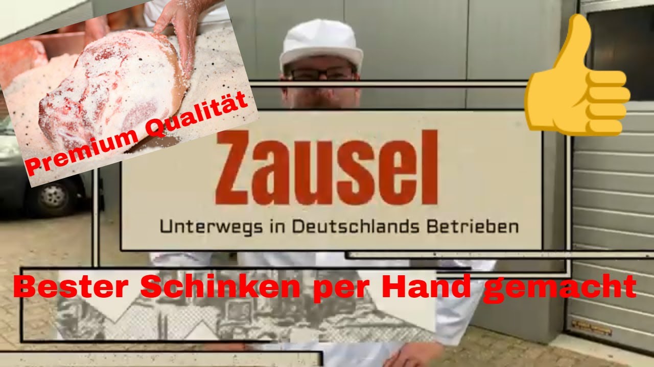 Saterländer Schinkenmanufaktur Teil 2, Zausel unterwegs bei Deutschlands Unternehmen, Schinken hmmmm
