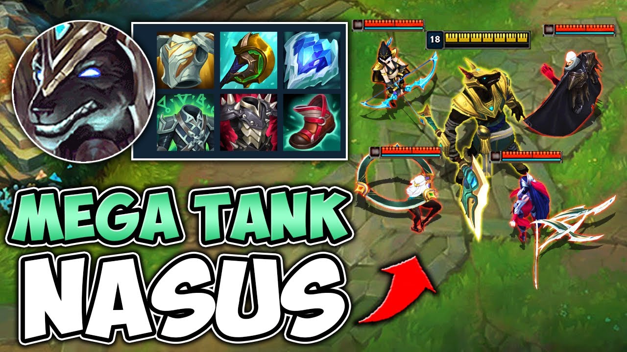 The enemy team 5 man camps me, but I 1v5 on Nasus and make them rage