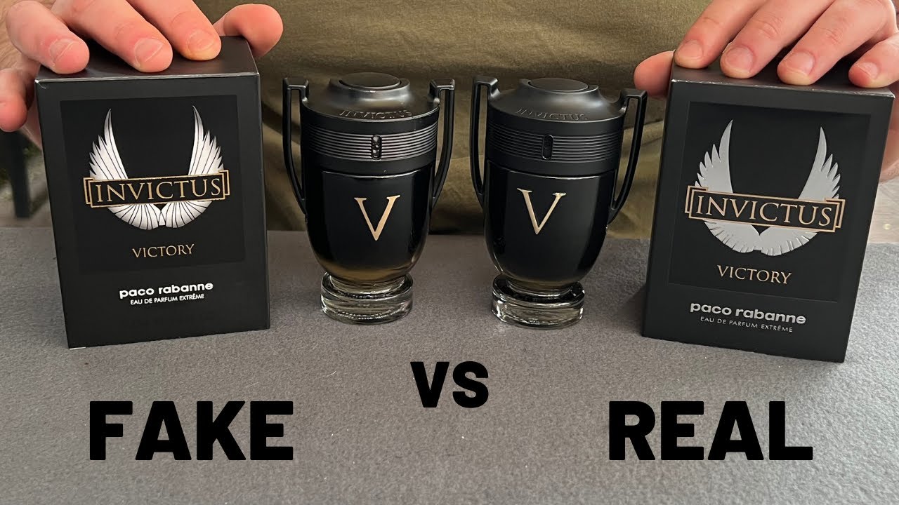 Fake vs Real Paco Rabanne Invictus Victory Perfume