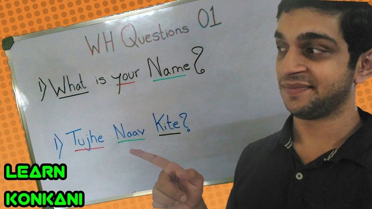 Learn Konkani through English #Wh Questions 01