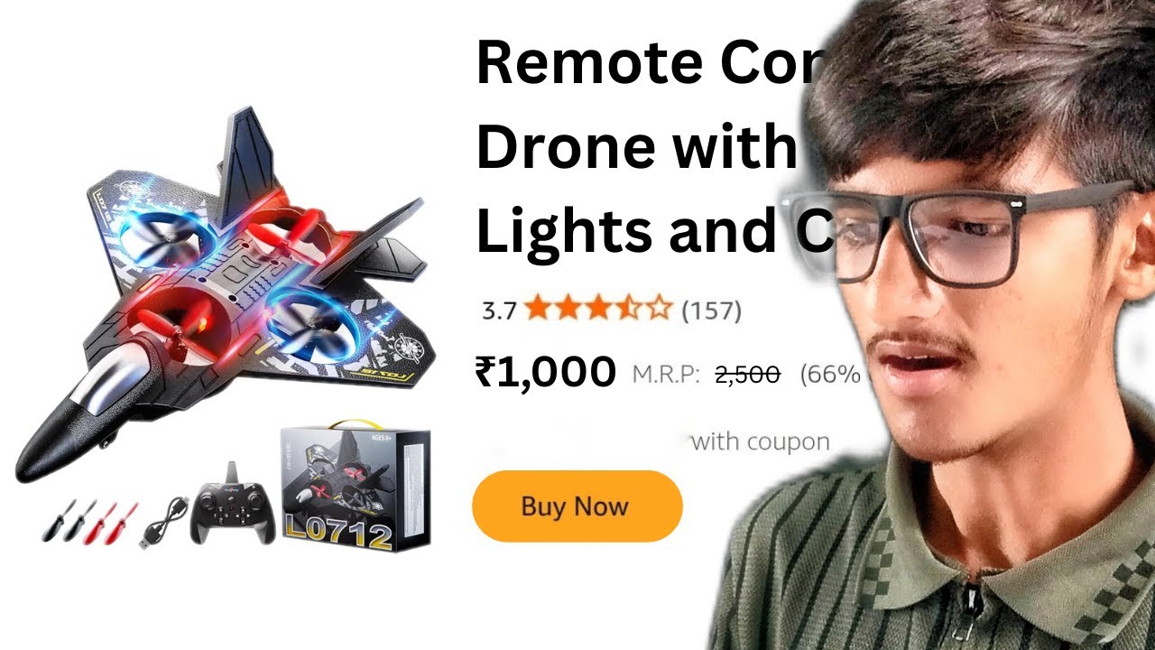 I Bought Cheapest RC Airplane From Amazon || #airplane #rcfighterjet #unboxing #review