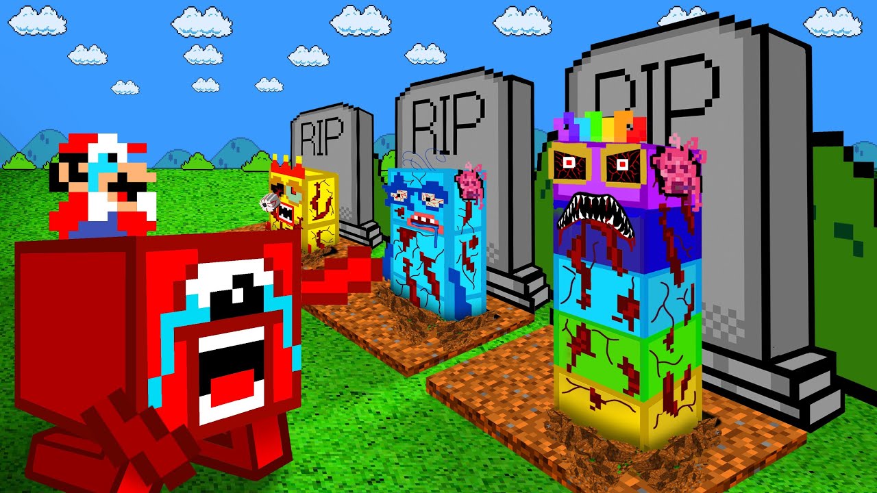 Mario vs Numberblocks 1 R.I.P Numberblocks mix level: Zombie Apocalypse | Game Animation