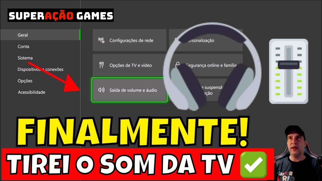 COMO DESLIGAR O AÚDIO DA TV QUANDO CONECTAR O HEADSET NO XBOX TUTORIAL DO GUI