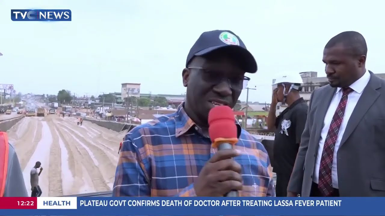 Gov Okpebholo Inspects Ikpoba Hill Flyover, Commends Pace Of Work