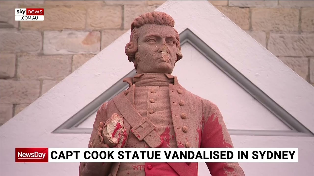 Captain Cook statue vandalised in Sydney's east