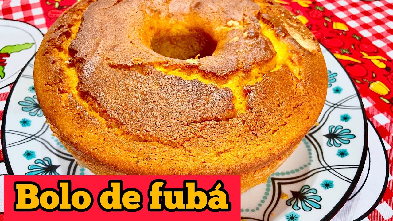 BOLO DE FUBÁ MASSA COZIDA