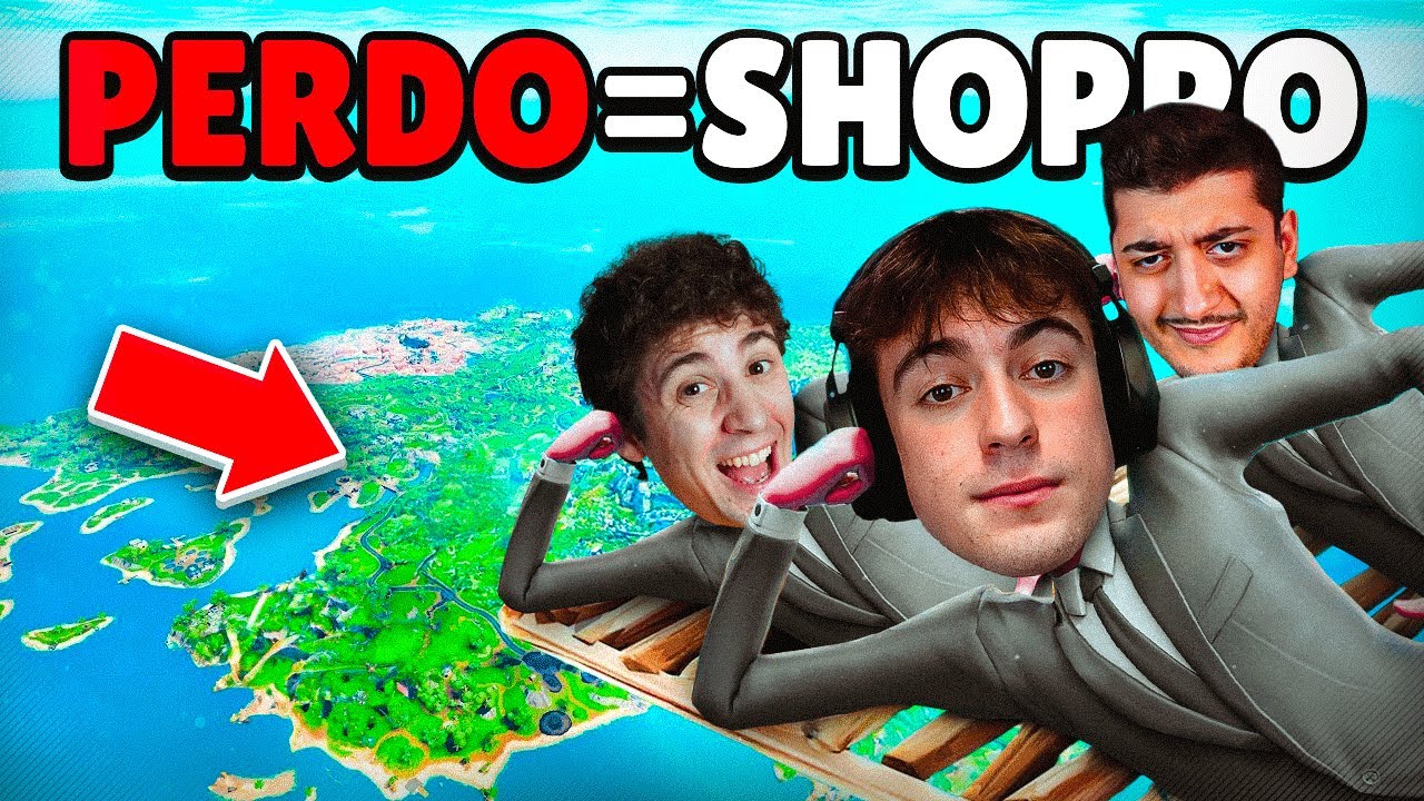 LOLLO, FAVIJ e NICO GIOCANO a FORTNITE ma OGNI SCONFITTA = SHOPPATA!! (SKYBASE??)