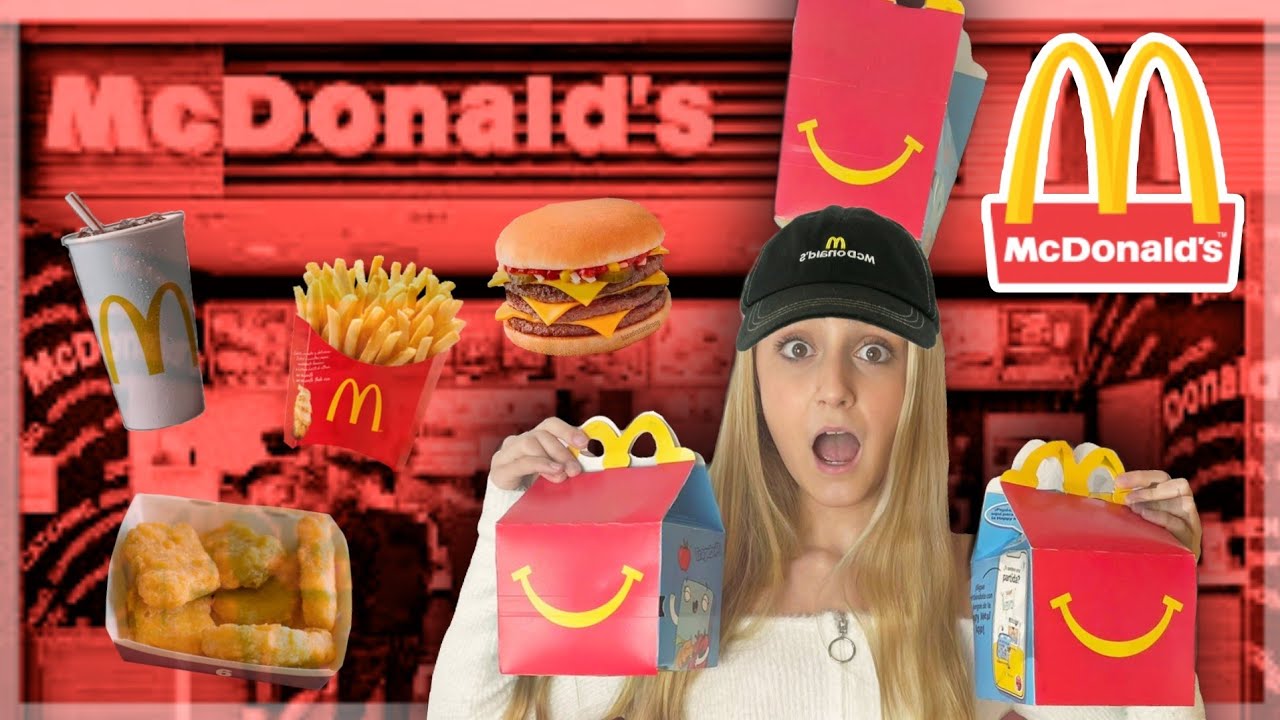 PROBAMOS TODOS LOS MENÚS INFANTILES DE MCDONALDS 🍔 Qué lleva el MENÚ INFANTIL en España 🍟 Happy meal
