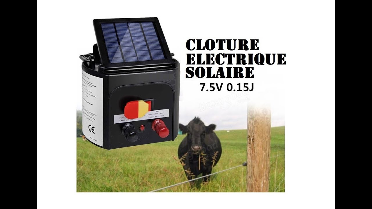 Cyrob: Revue de la clôture electrique solaire BangGood 1221757