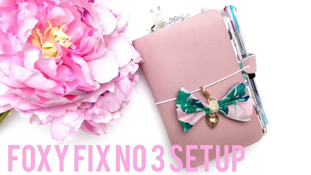 Foxy Fix Single No 3 Sugar Mochi TN Setup ft Hobonichi & The Planner Society May 2017 Kit