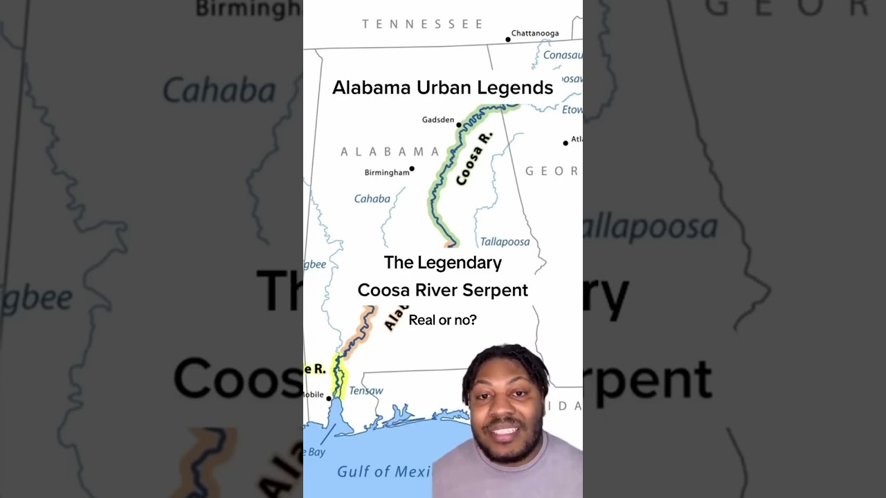 Alabama Urban Legends: The Legendary Coosa River Serpent #alabama #knowalabama #coosariver