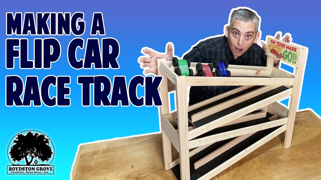Making Flip Cars and a Race Track / Wooden Toys
