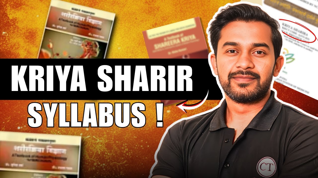 KRIYA SHARIR SYLLABUS EXPLAINED | BAMS | 1ST PROF #ayurveda #bams #kriyasharir #lecture