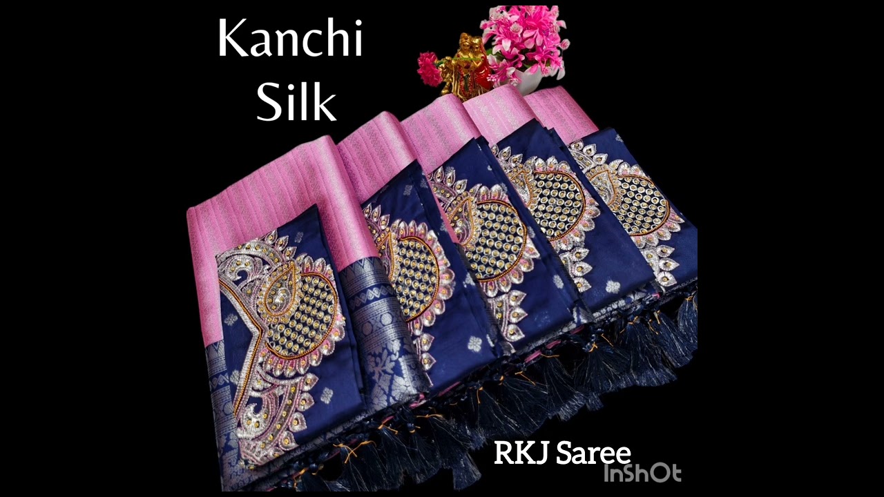 FUSION SEMI KANCHI SILK SAREES 😍