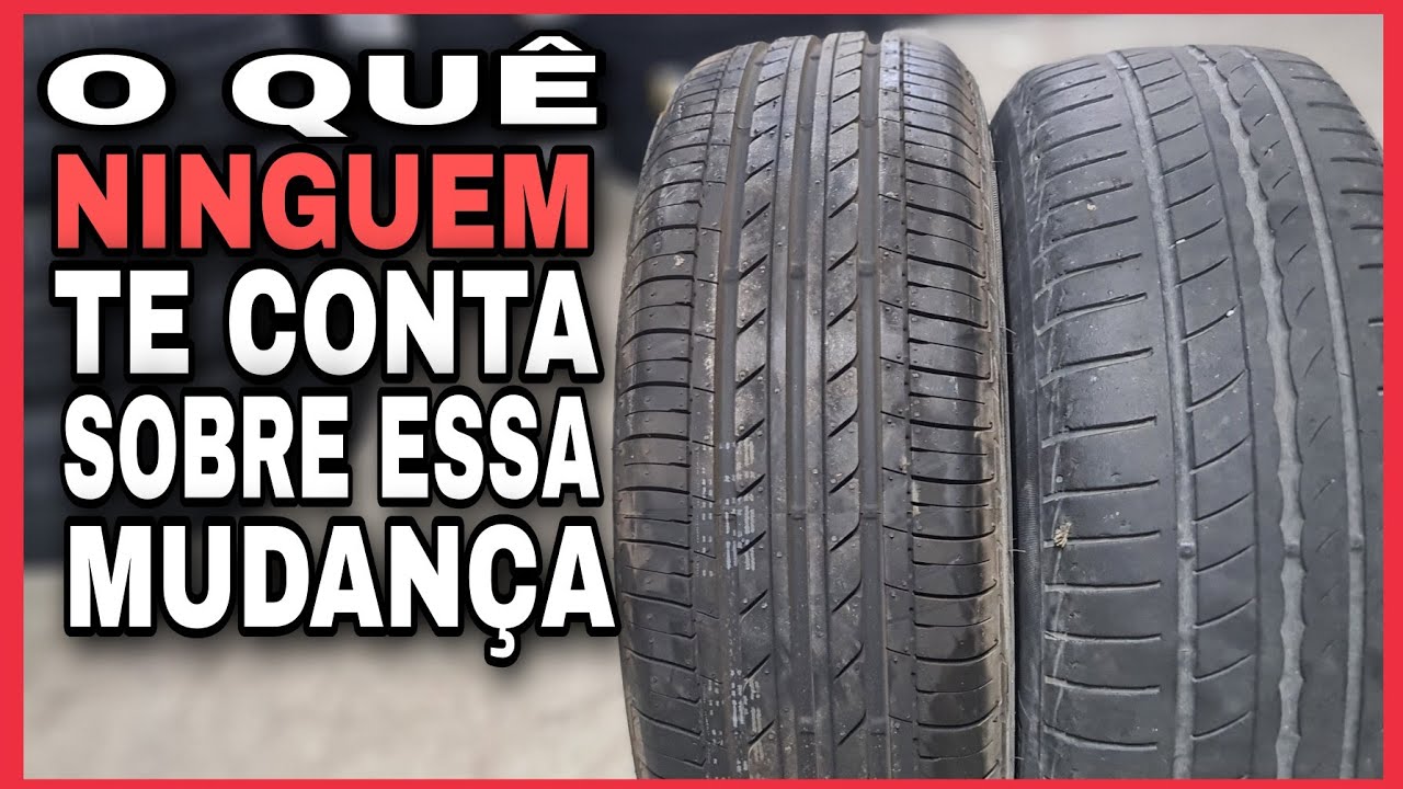 Posso colocar 02 PNEUS de medidas diferentes no veículo? Posso usar pneu mais alto na traseira?